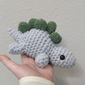 Handmade Crochet Dinosaur Stegosaurus Plush